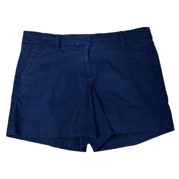 Nautical Navy Chino Shorts Women's Size 8 Cotton Shorts Boating Vacation - Picture 1 of 5